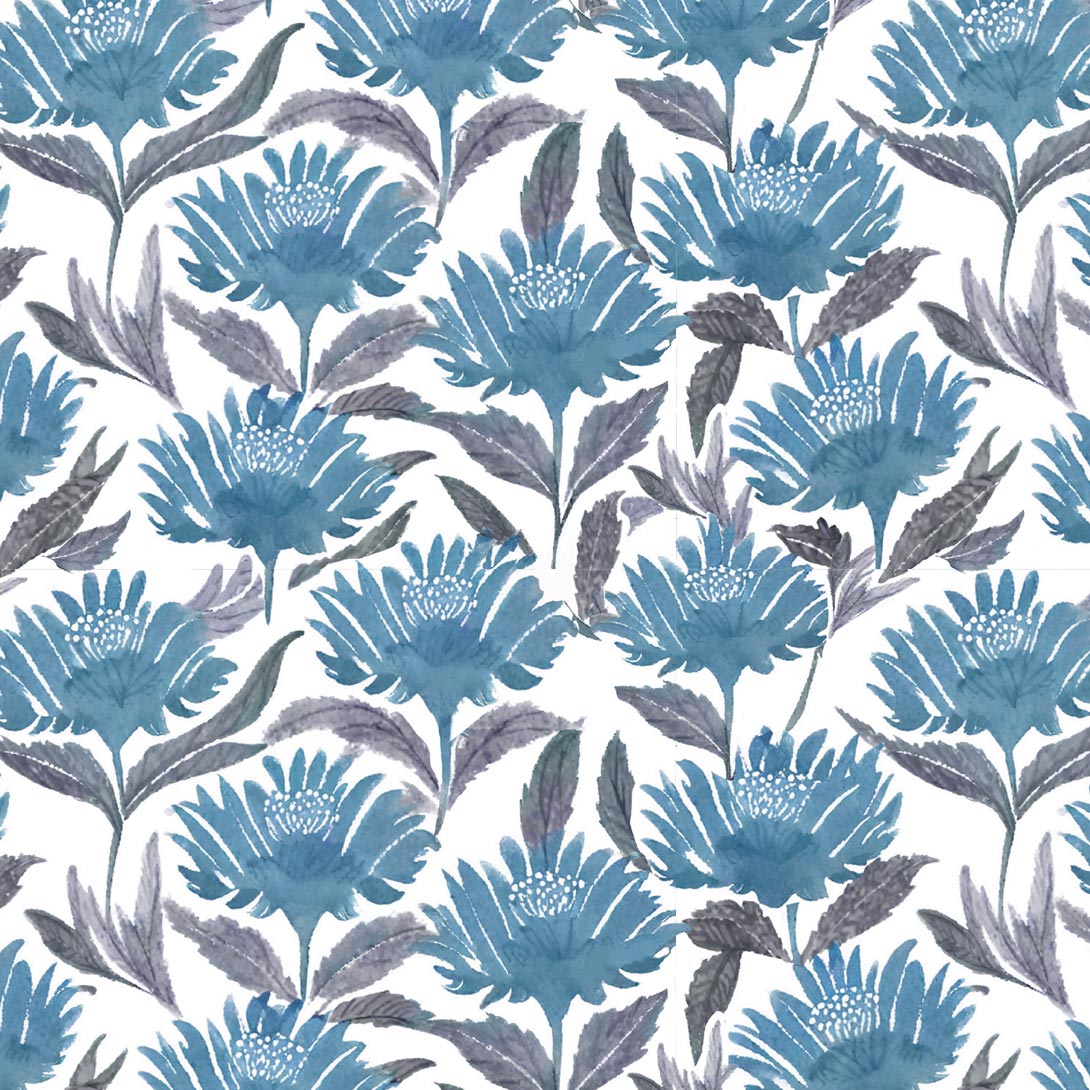 Watercolour Waratahs Blue