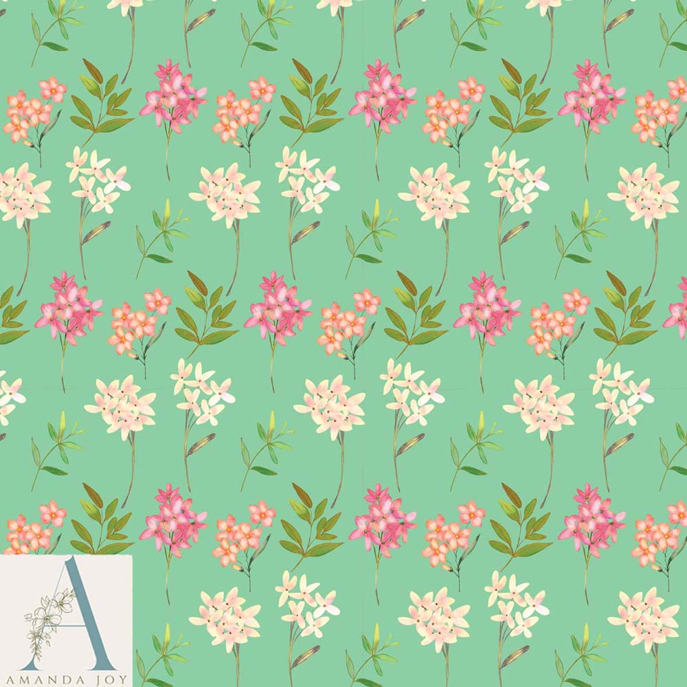 Floral Song Aqua