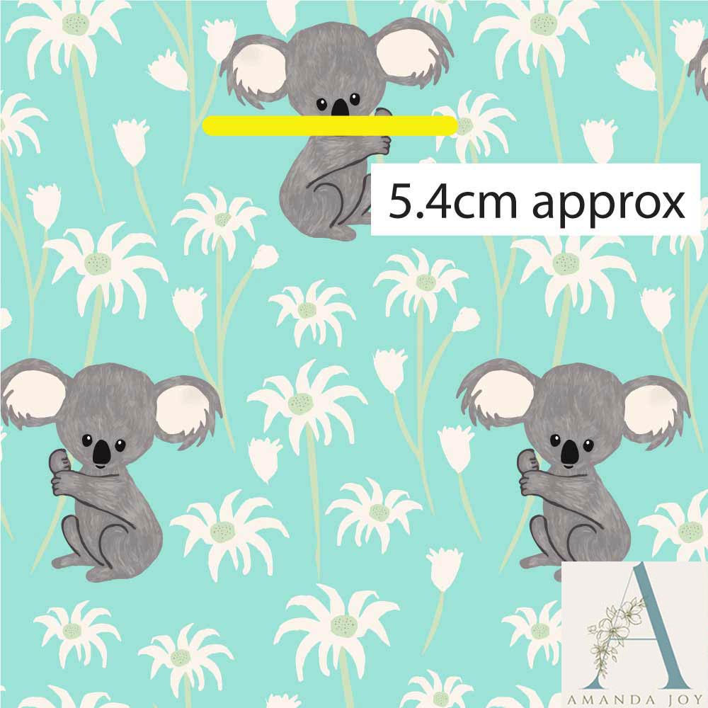 Sweet Koala & Flannel Flowers Turquoise