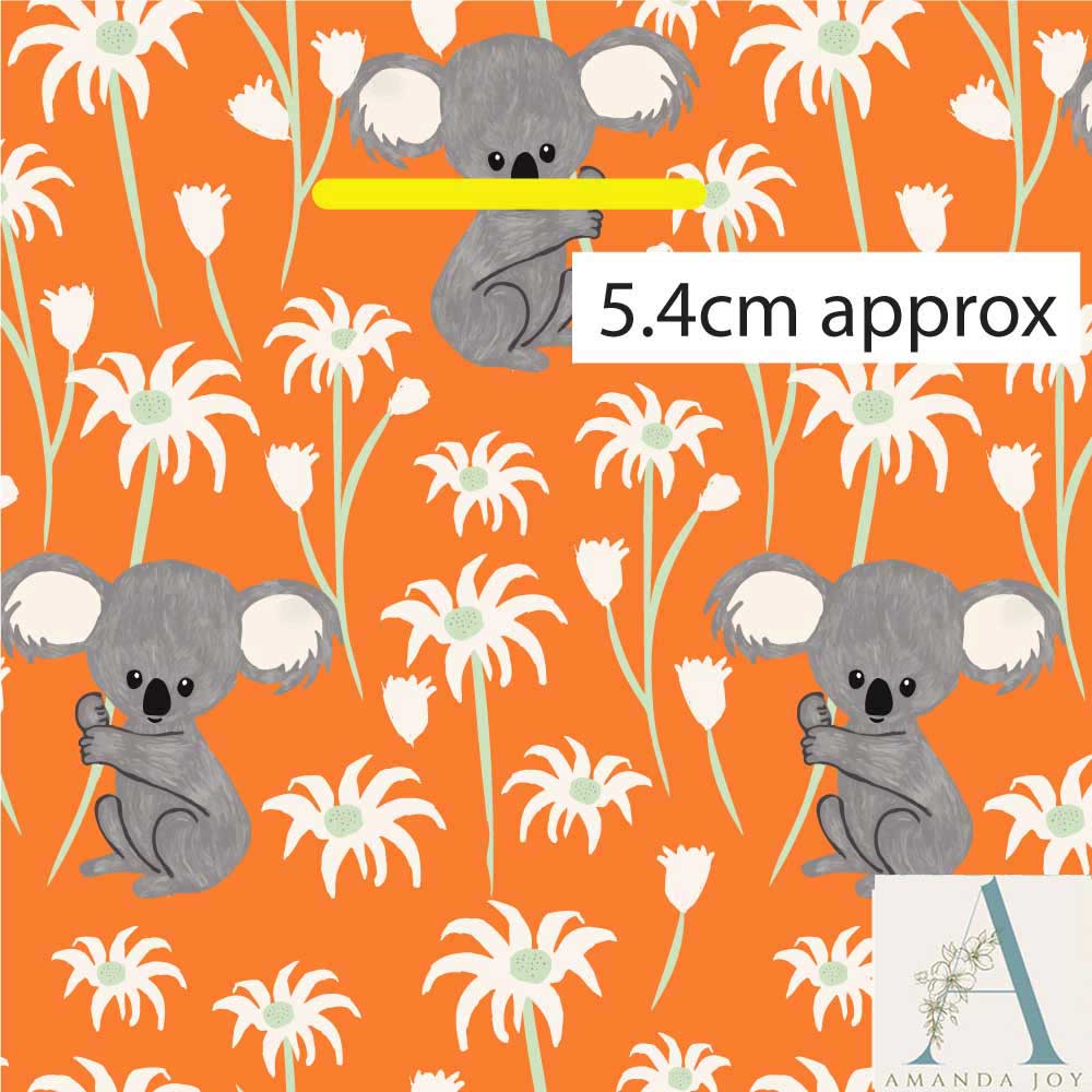 Sweet Koala on Orange