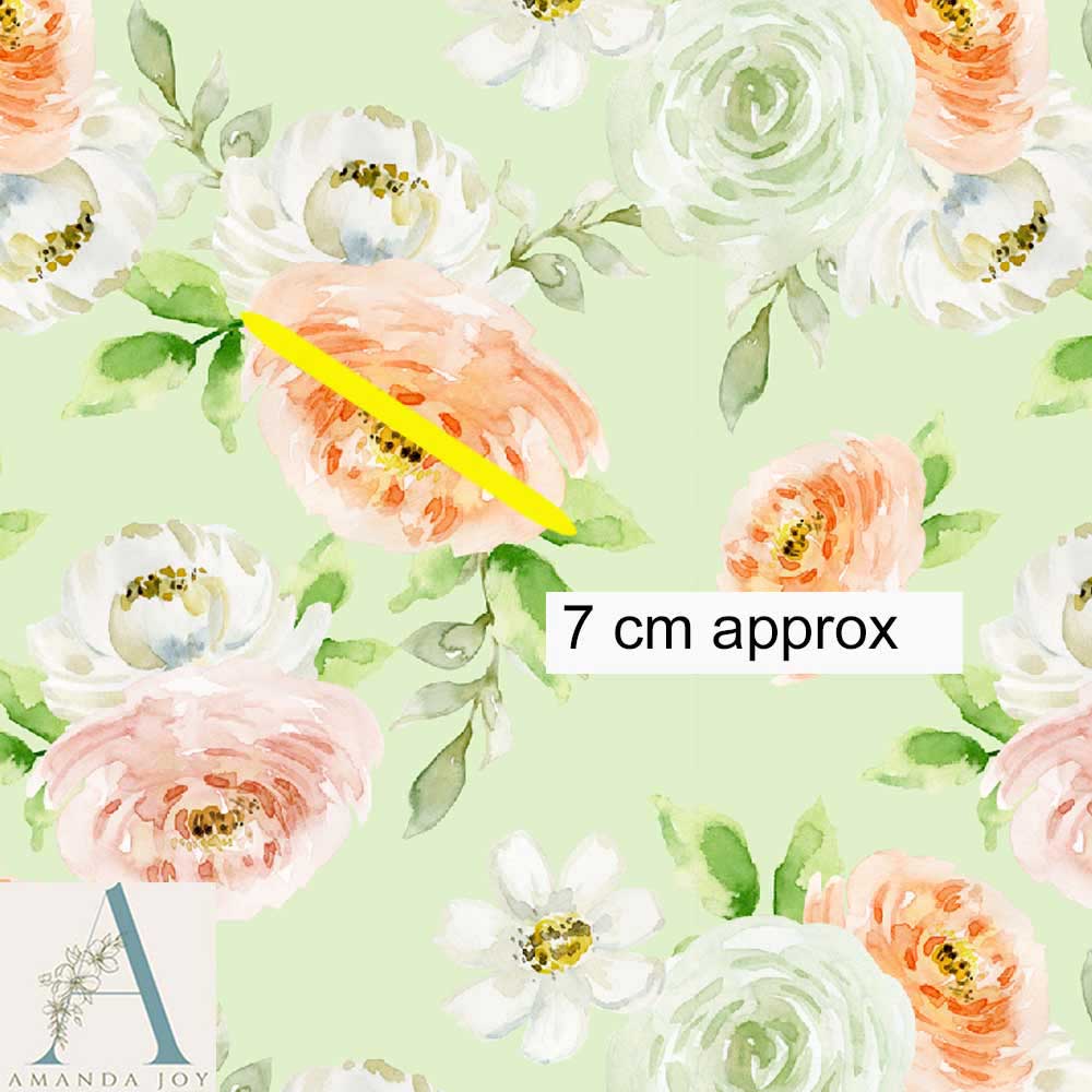 Watercolour Floral Green
