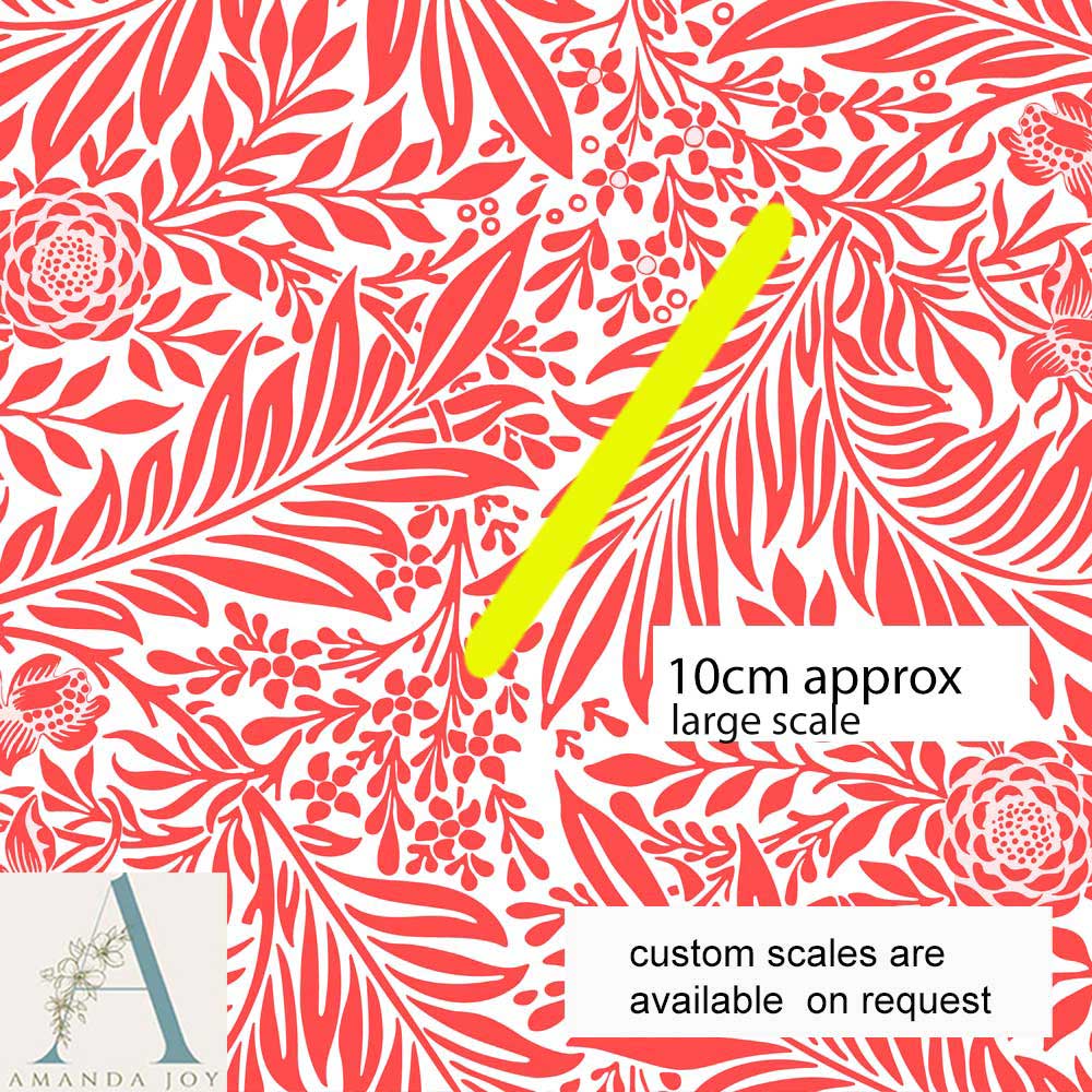 William Morris Larkspur Red