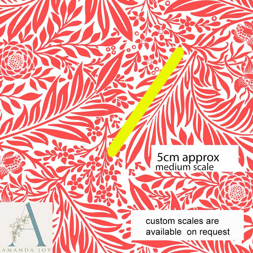William Morris Larkspur Red