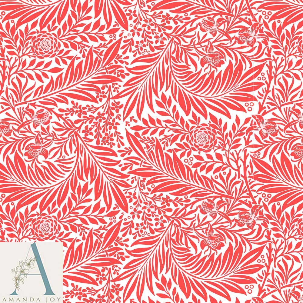 William Morris Larkspur Red