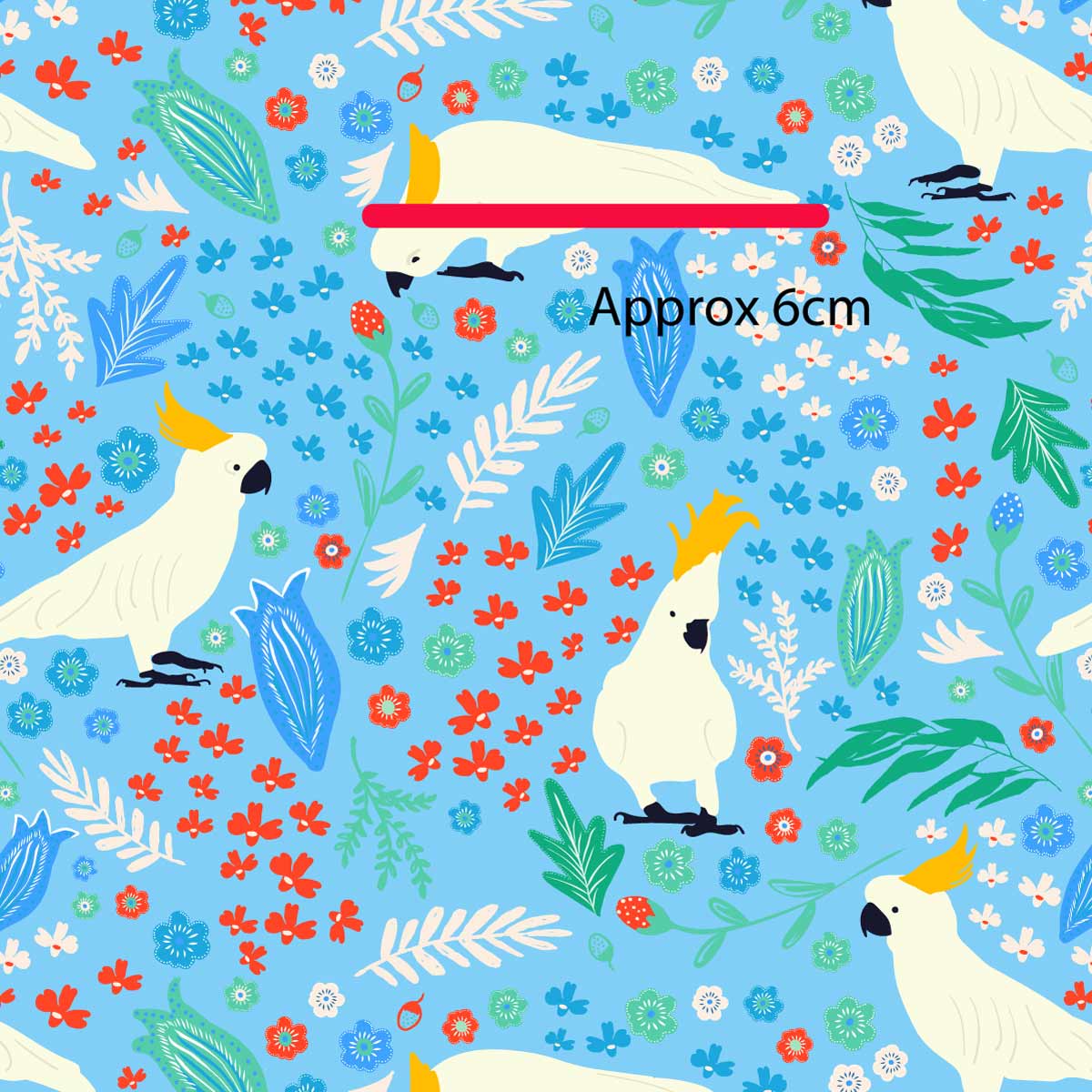 Cockatoo Folk Story Blue