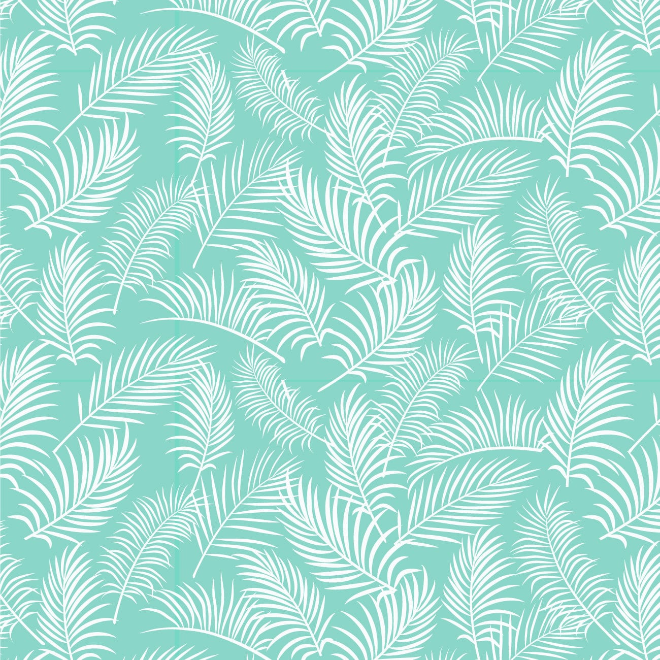 Amanda Joy Fabrics Fabric 1 Metre / Premium woven cotton 150gsm Tropical Fern Fronds Green