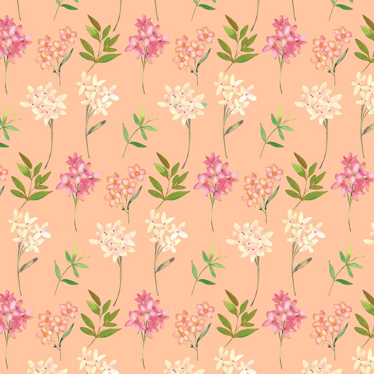 Floral Song in Peach