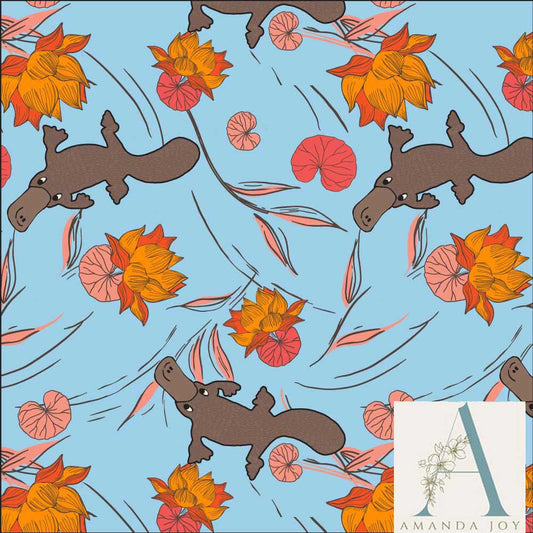 Platypus Fabric Blue