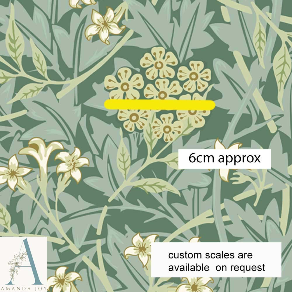 William Morris Jasmine Sage Traditional