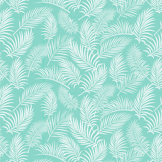 Amanda Joy Fabrics Fabric 1 Metre / Premium woven cotton 150gsm Tropical Fern Fronds Green