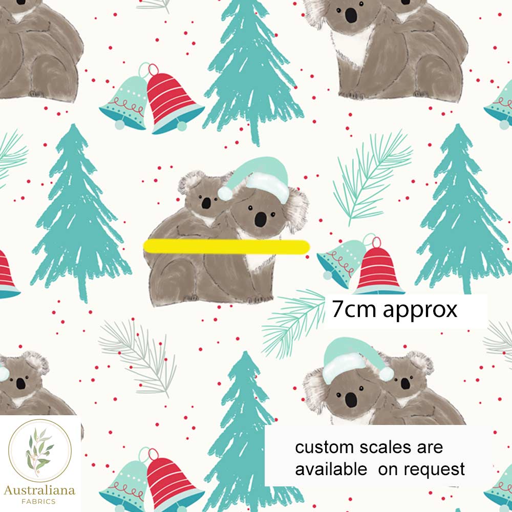 Amanda Joy Fabrics Fabric Koala Christmas fabric by Amanda Joy