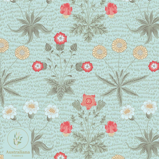 Amanda Joy Fabrics Fabric William Morris Daisy Blue 2